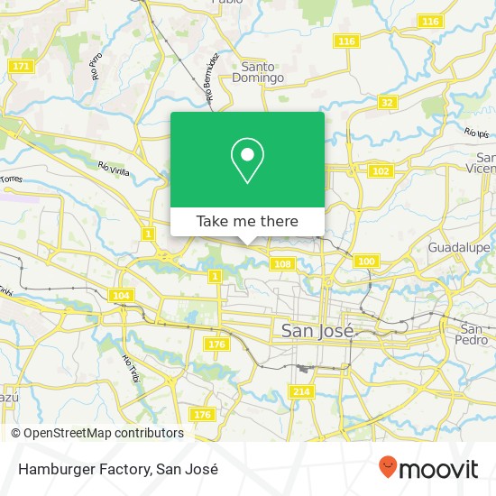 Mapa de Hamburger Factory