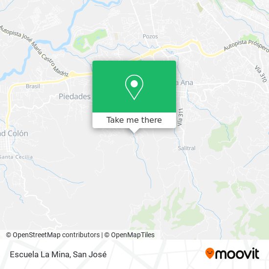 Mapa de Escuela La Mina