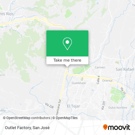 Outlet Factory map