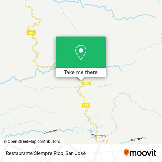 Mapa de Restaurante Siempre Rico