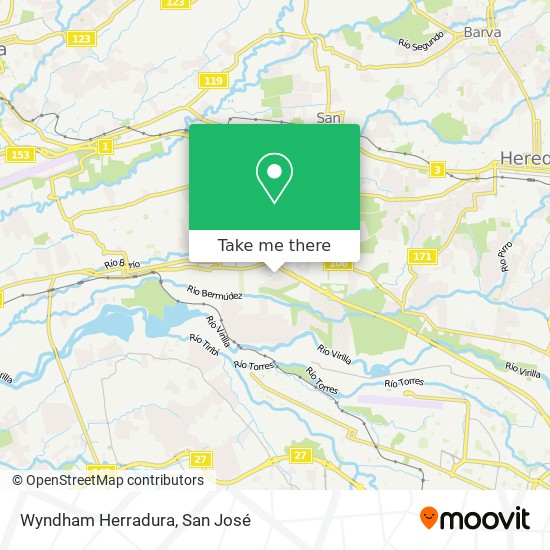 Wyndham Herradura map