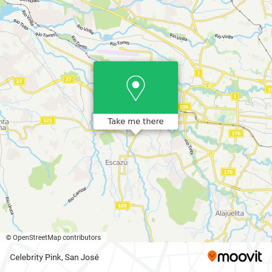 Celebrity Pink map