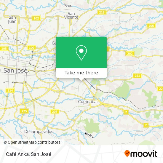 Café Anka map