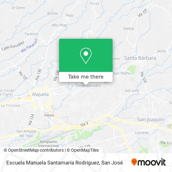 Escuela Manuela Santamaría Rodríguez map