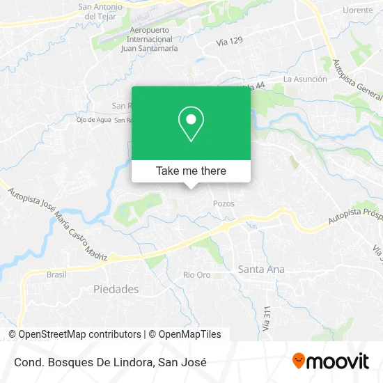 Cond. Bosques De Lindora map