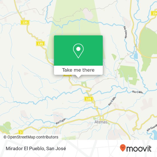 Mirador El Pueblo map