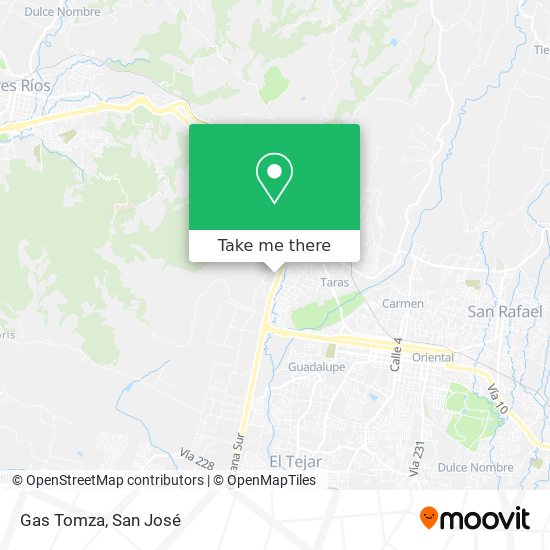 Gas Tomza map