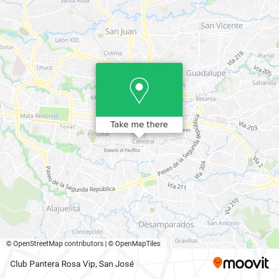 Club Pantera Rosa Vip map
