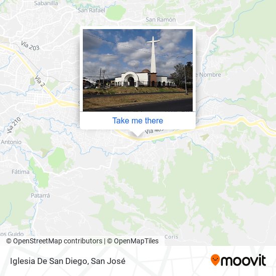 Iglesia De San Diego map