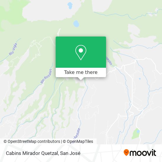 Mapa de Cabins Mirador Quetzal
