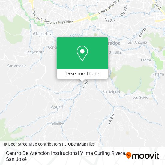 Centro De Atención Institucional Vilma Curling Rivera map