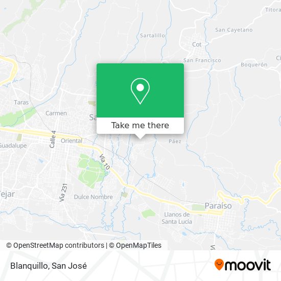 Blanquillo map