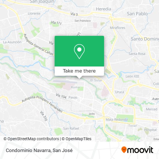 Condominio Navarra map