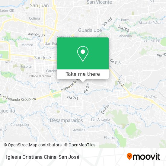 Iglesia Cristiana China map