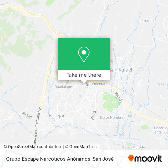 Grupo Escape Narcoticos Anónimos map
