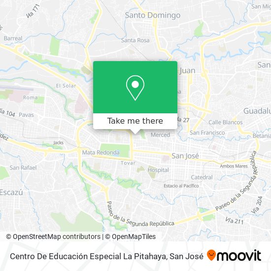 Mapa de Centro De Educación Especial La Pitahaya