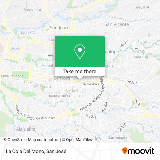 La Cola Del Mono map