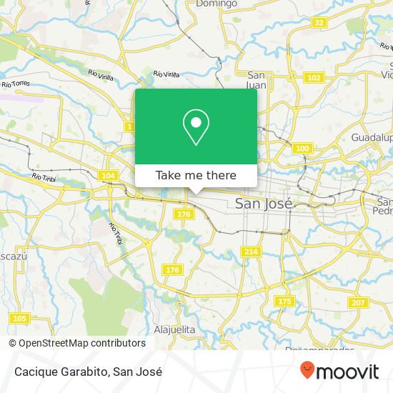 Cacique Garabito map