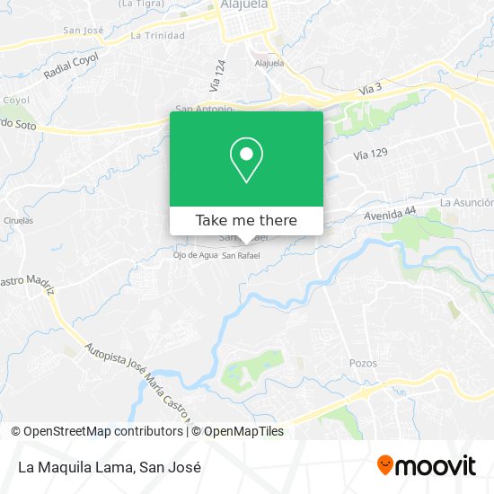 La Maquila Lama map
