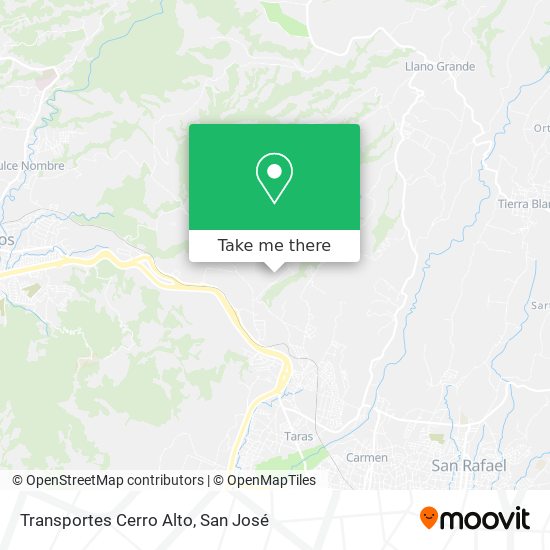 Transportes Cerro Alto map