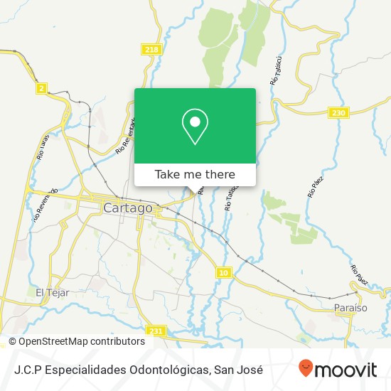 J.C.P Especialidades Odontológicas map