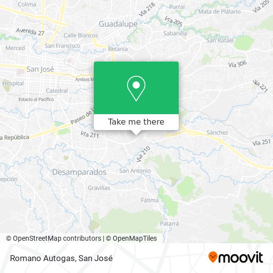 Romano Autogas map