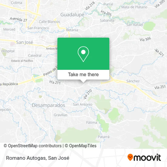 Romano Autogas map