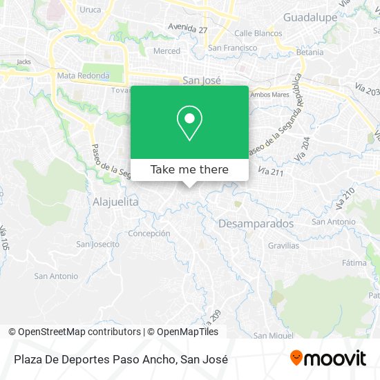 Plaza De Deportes Paso Ancho map