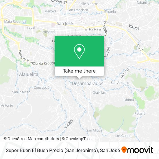 Super Buen El Buen Precio (San Jerónimo) map