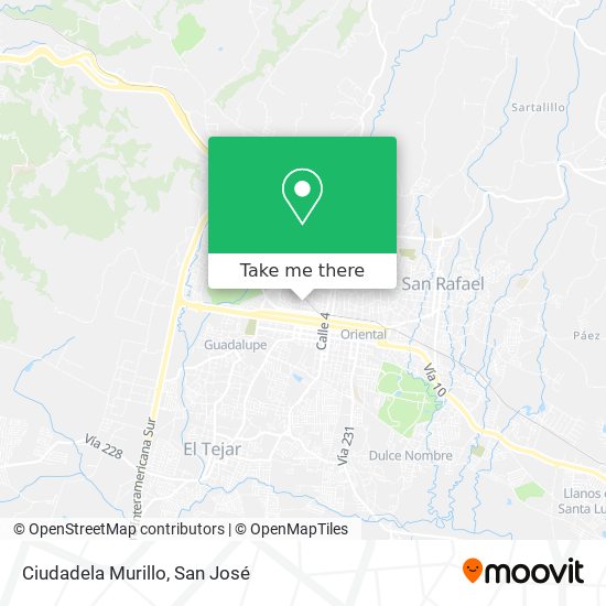 Ciudadela Murillo map
