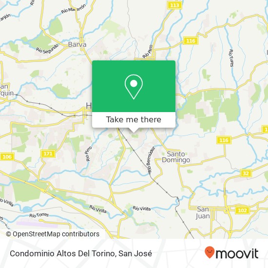 Condominio Altos Del Torino map