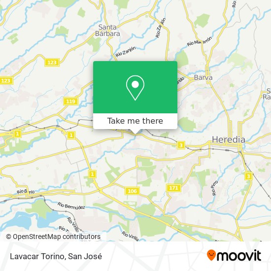 Lavacar Torino map