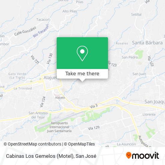 Cabinas Los Gemelos (Motel) map