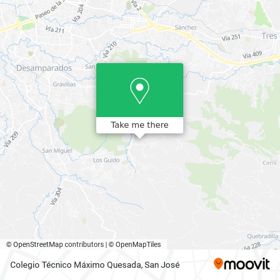 Colegio Técnico Máximo Quesada map