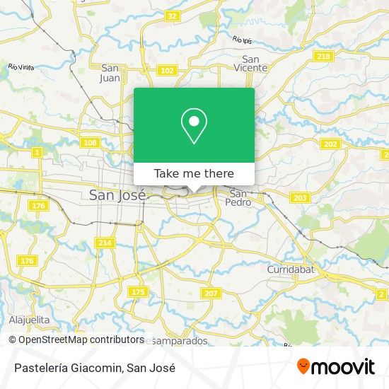 Pastelería Giacomin map
