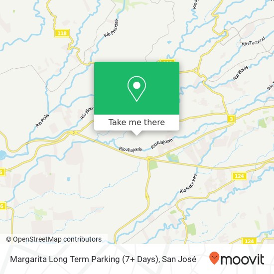 Margarita Long Term Parking (7+ Days) map
