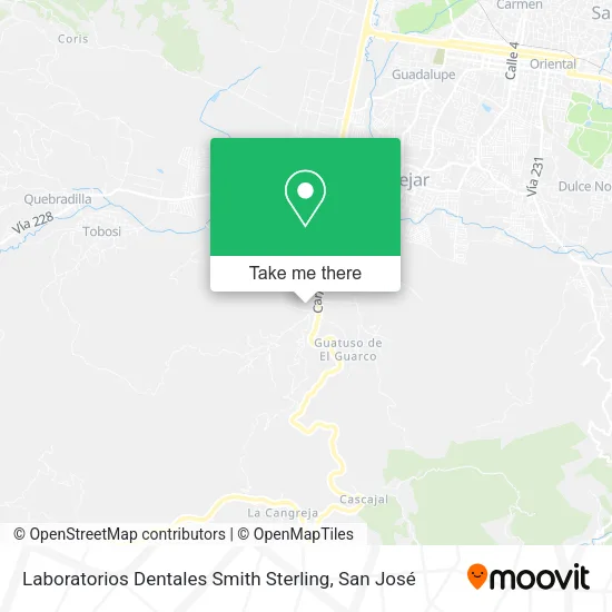 Mapa de Laboratorios Dentales Smith Sterling
