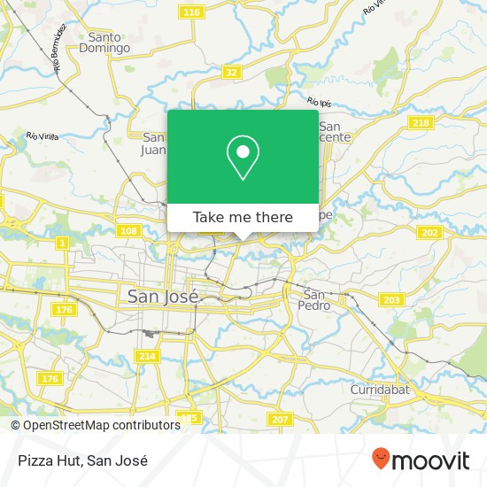 Pizza Hut map