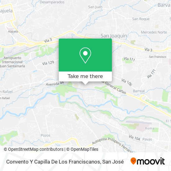 Convento Y Capilla De Los Franciscanos map