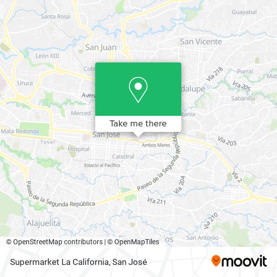 Supermarket La California map