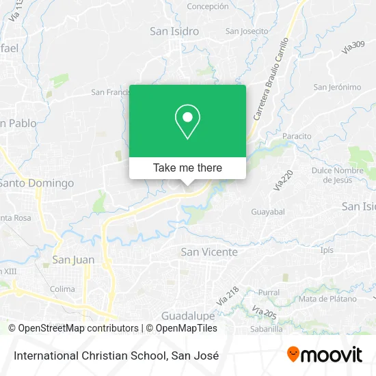 International Christian School map