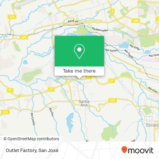 Mapa de Outlet Factory