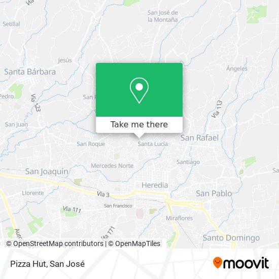 Pizza Hut map