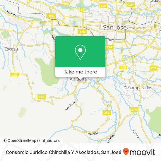 Consorcio Juridico Chinchilla Y Asociados map