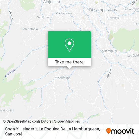 Soda Y Heladería La Esquina De La Hamburguesa map