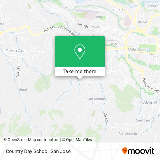 Country Day School map