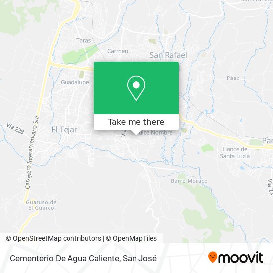 Cementerio De Agua Caliente map