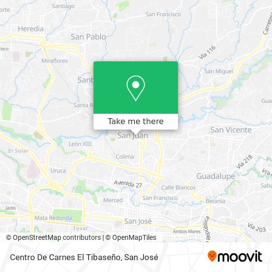 Centro De Carnes El Tibaseño map