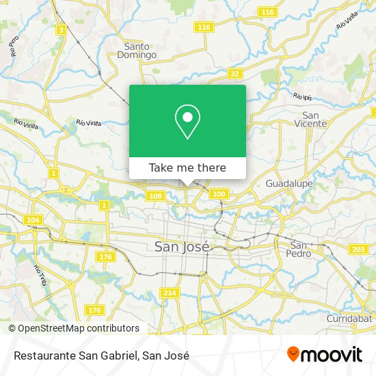 Restaurante San Gabriel map