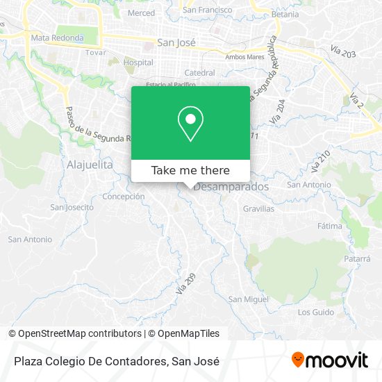 Mapa de Plaza Colegio De Contadores